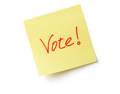 Vote Reminder Don't forget to vote!